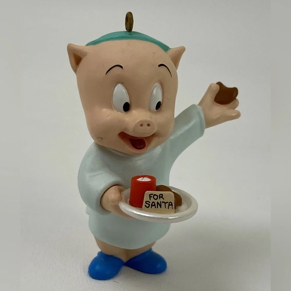 Hallmark Keepsake‎ Ornament Porky Pig Eating Christmas Cookies Looney Tunes 1993